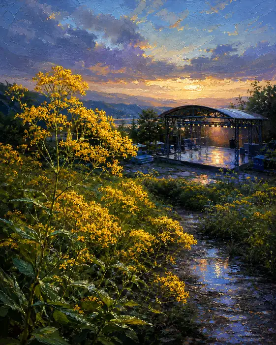 Twilight Amphitheatre and Golden Harmonies