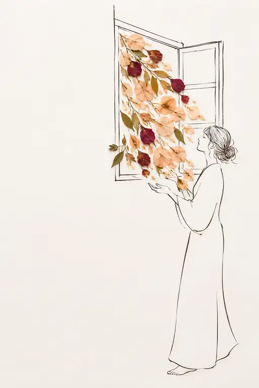 Embracing the Breeze of Autumn Petals