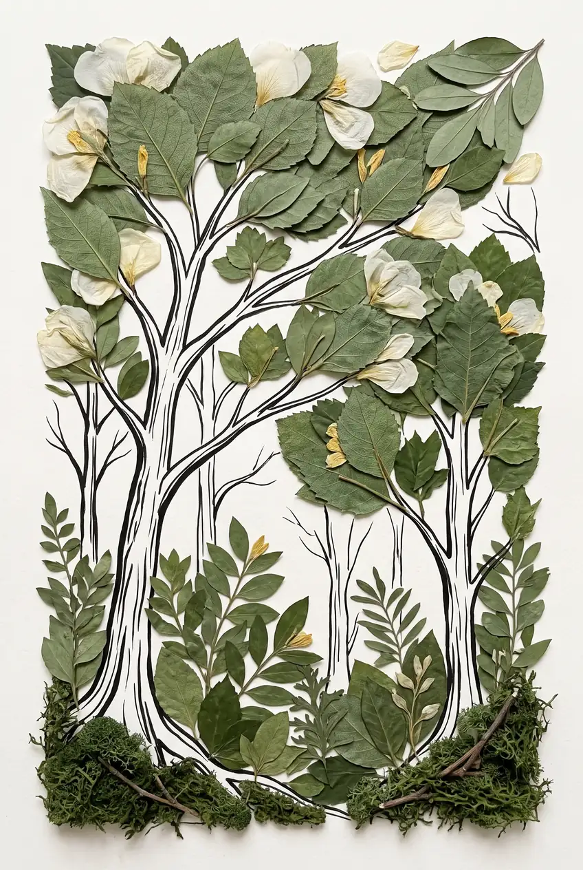 Quiet Sanctuary of Pressed Foliage