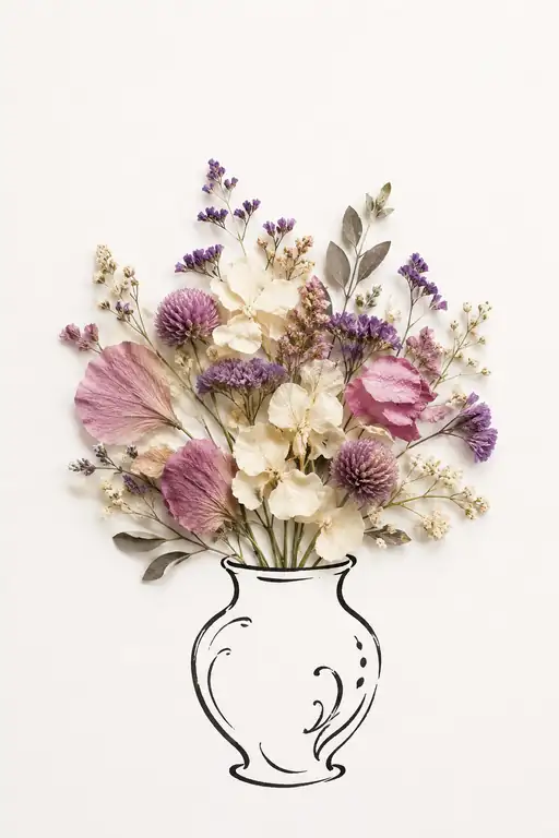 Eternal Bouquet in a Sketched Urn