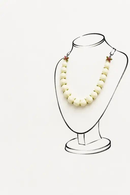 Flora Beads Gracing the Silhouette