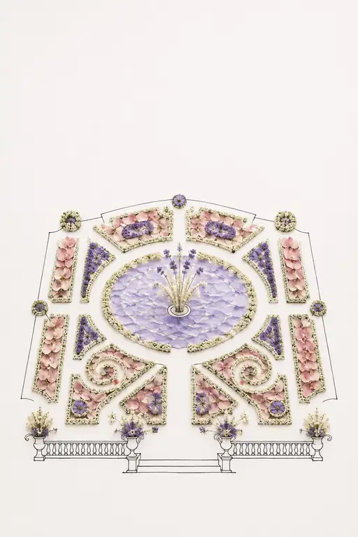 Symmetric Elegance in the Floral Garden