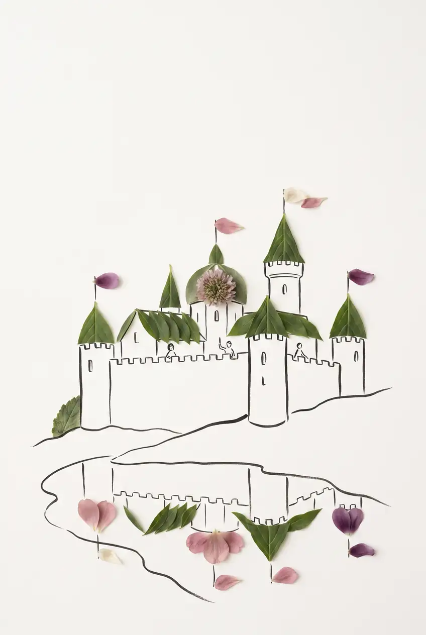 Fairytale Bastion Mirrored in Still Waters