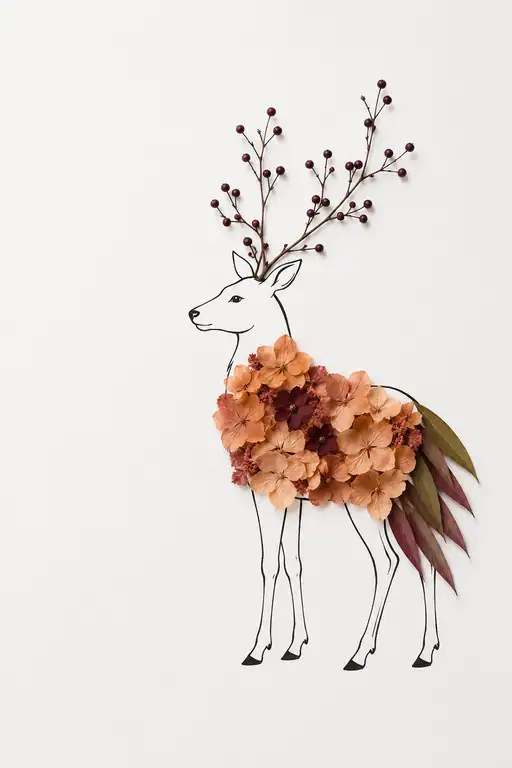 Fawn of the Forest with Autumn Antlers