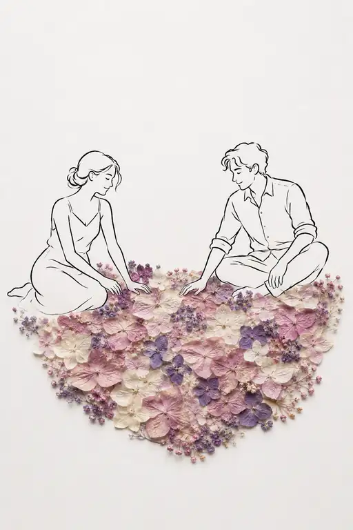 Garden of Tender Whispers Between Two Hearts