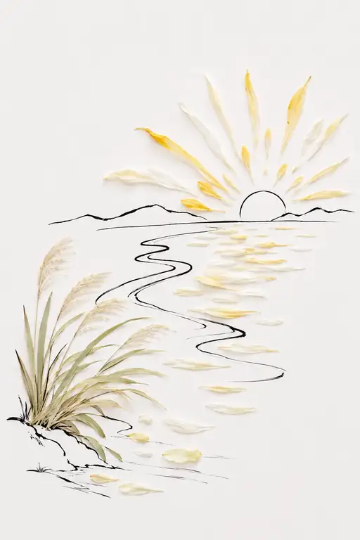 Golden Sunburst Rising Over the Coastal Dunes