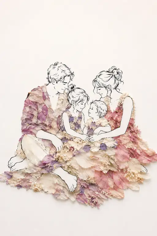 Tender Circle in the Warm Light