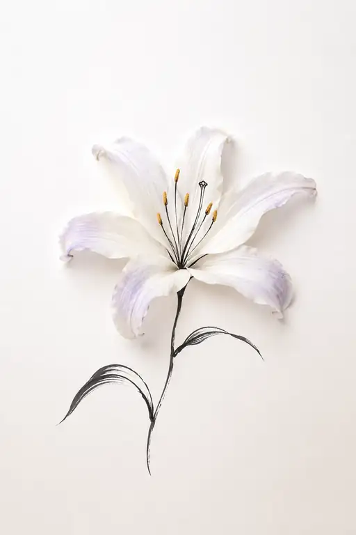White Lily Reaching for the Light