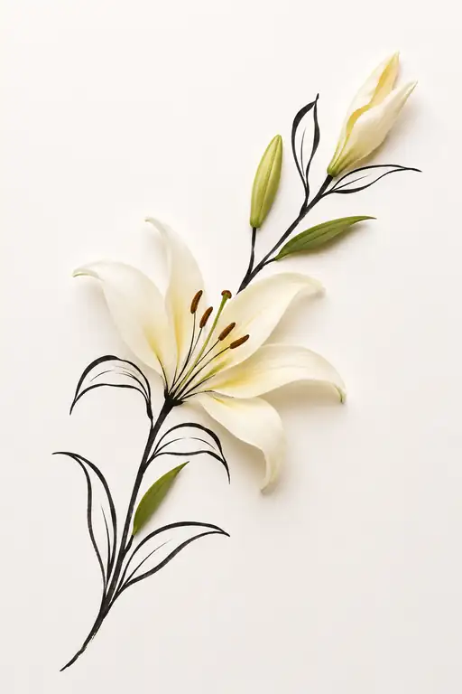 Golden Lily Awakening in Morning Light