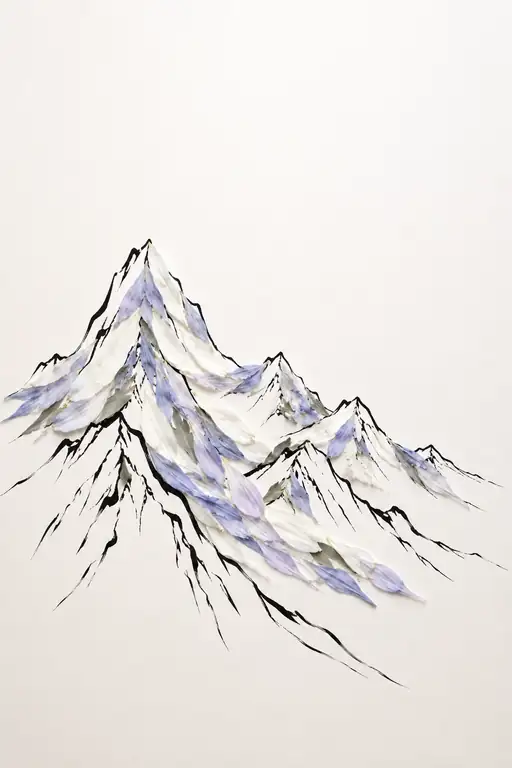 Glacial Ridge in Silent Slumber