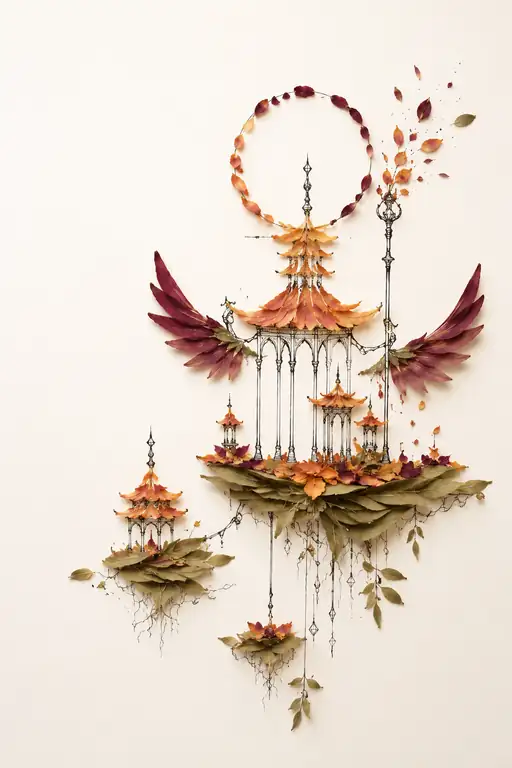Winged Pavilion Floating in the Ether