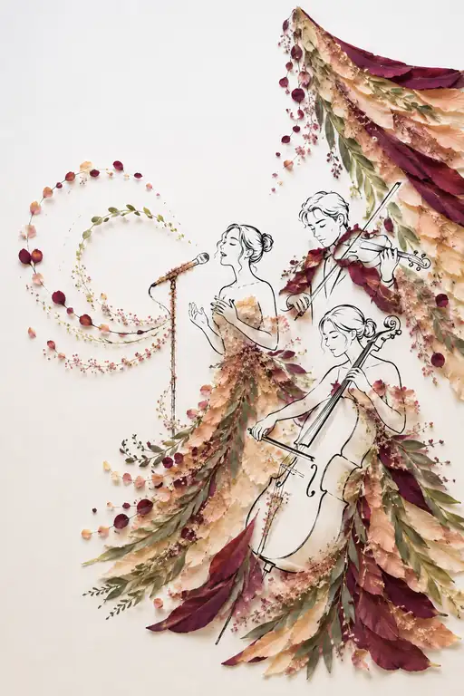 Trio Harmonizing in the Autumn Breeze