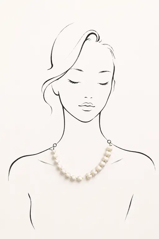 Bud Necklace in Silent Grace