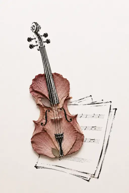 Verse of the Antique Cello on Sheet Music