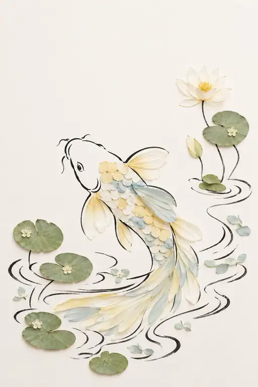 The Celestial Carp Clad in a Dream of Dawn