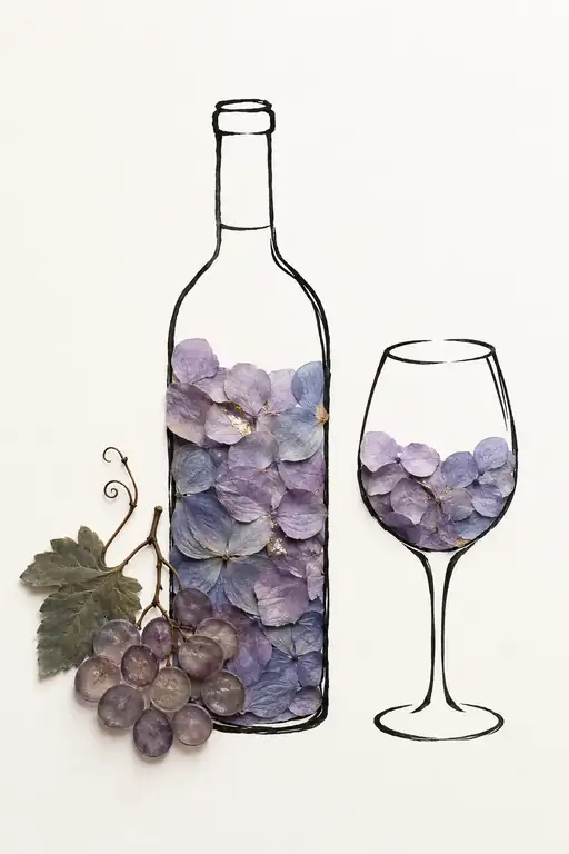 Violet Vintage and Slender Glass