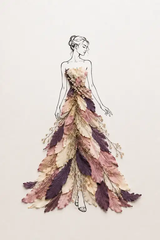 Gown of Layered Dusk