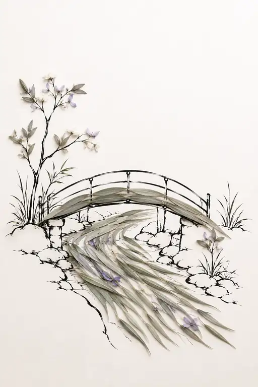 Stream Beneath the Arched Bridge