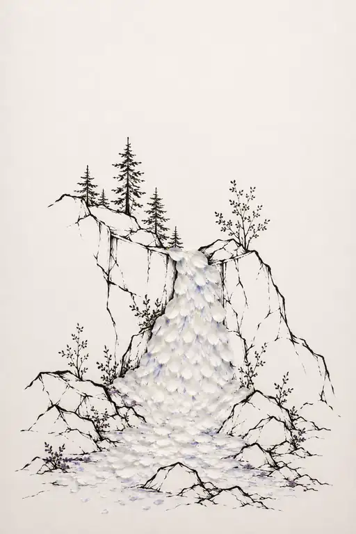 Cascade Down the Cliffside