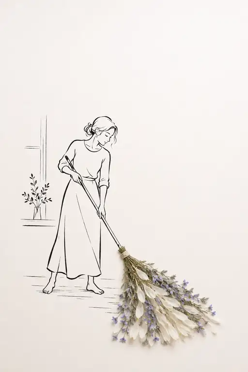 Quiet Morning with the Broom