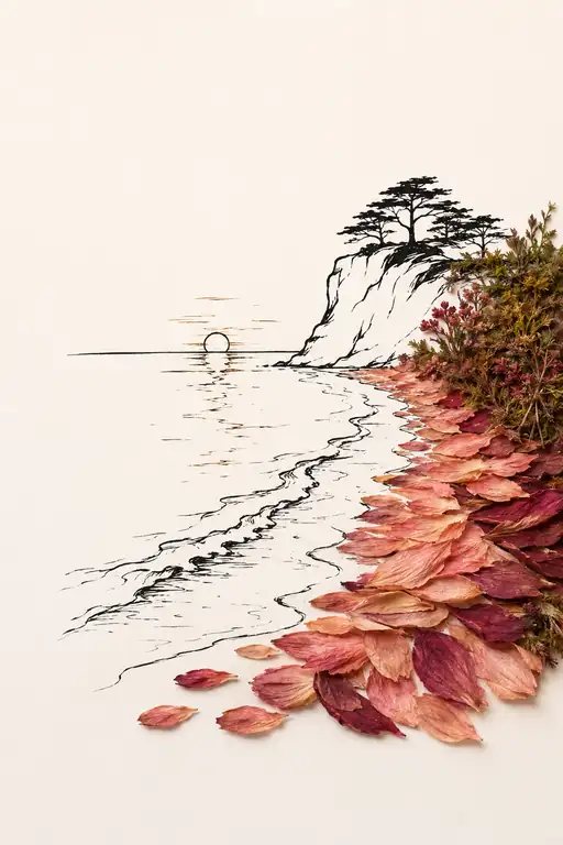 Twilight Shore Whispering to the Tide