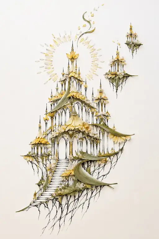 Floating Cathedral Reaching for the Golden Halo