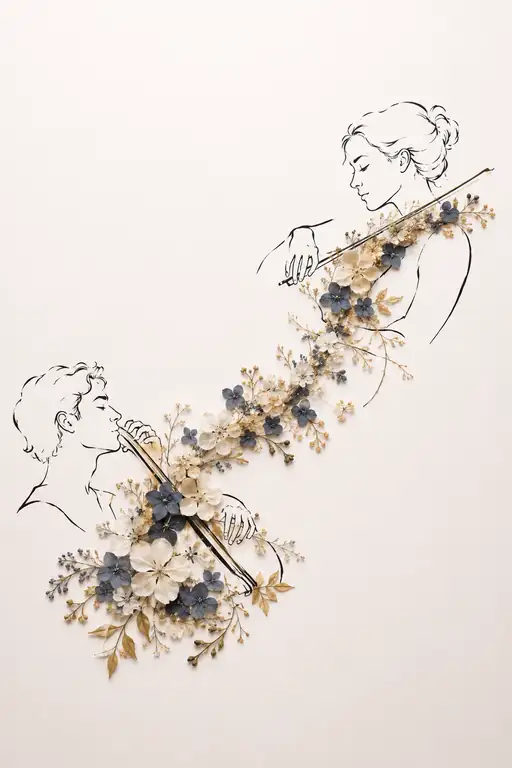 Cadence of Breath and Strings in Bloom
