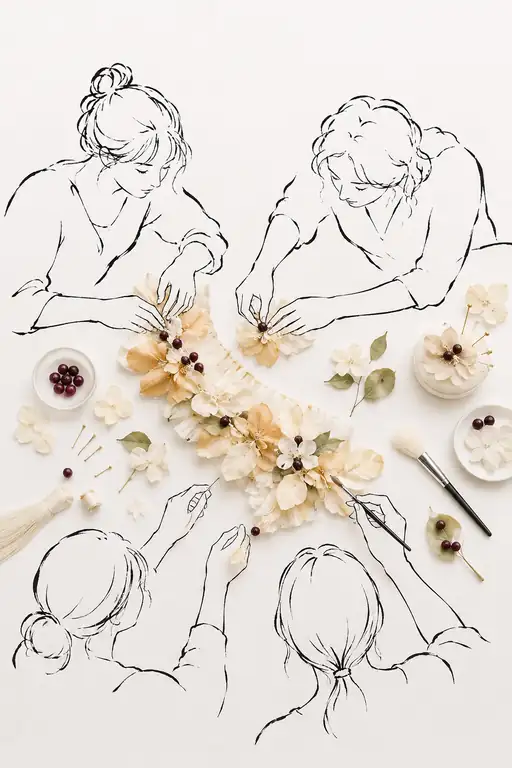 Crafting the Garland of Light and Berries