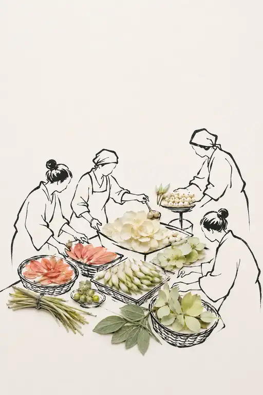 Sorting Petals and Pearls in Quiet Accord