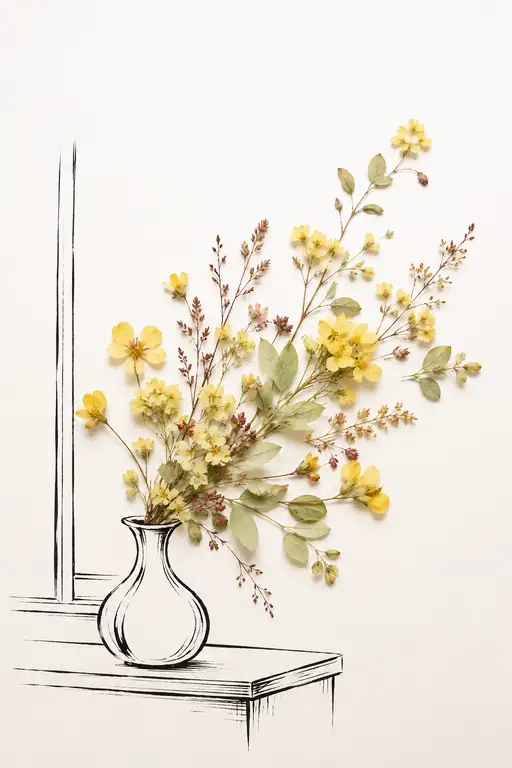 Wild Yellow Blossoms Reaching for the Breeze
