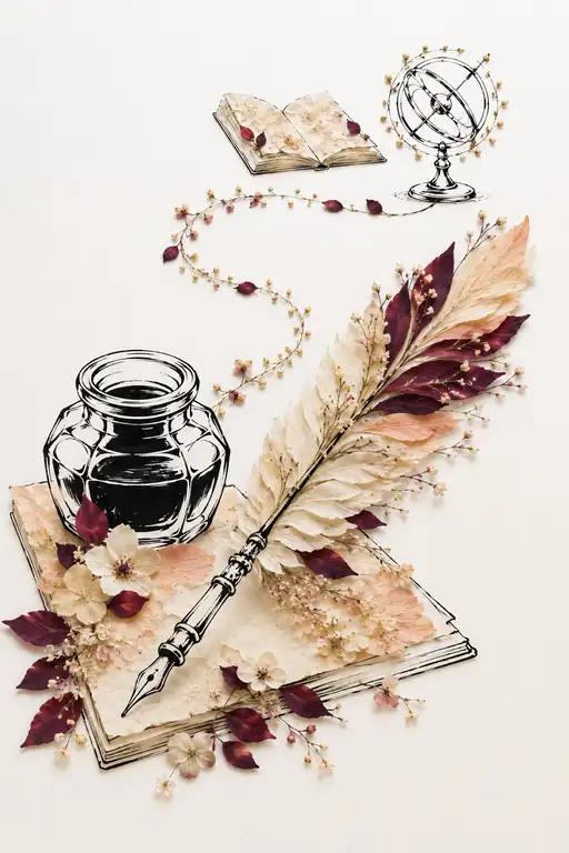 Quill of Petals and the Inkwell of Words