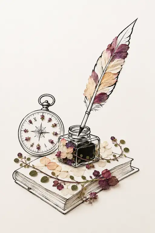 Inscription of Fleeting Hours