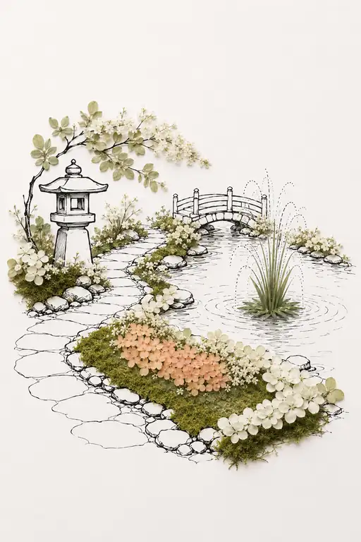 Pathway of the Lantern and Bridge