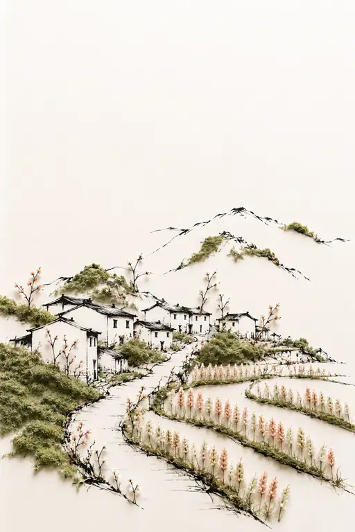 Terraced Haven Beneath the High Peak