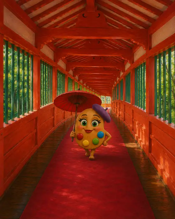 Promenade in the Vermilion Corridor