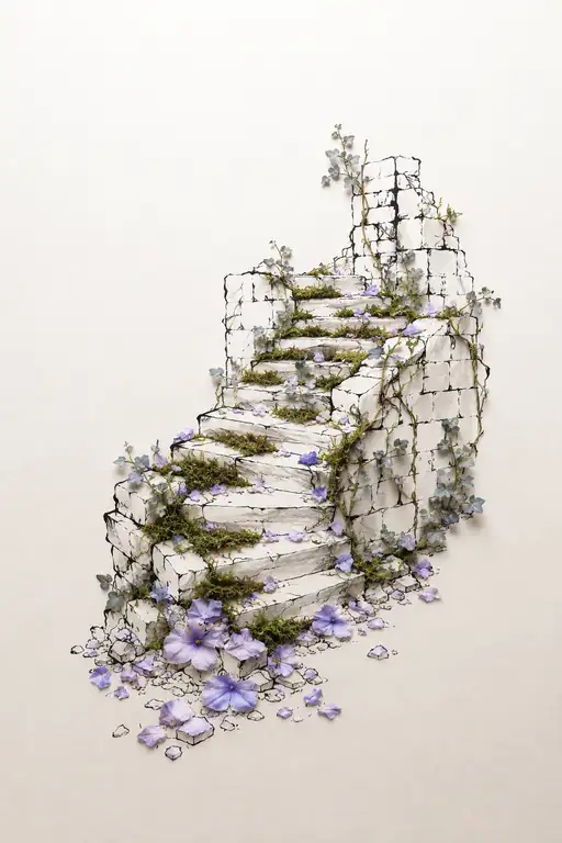 Ruined Stairway and the Mossy Steps