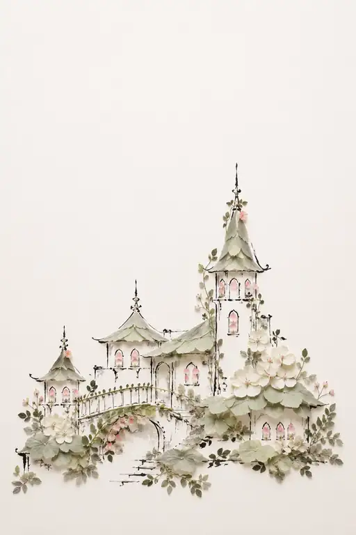 Sage Spire Castle and the Blossoming Bridge