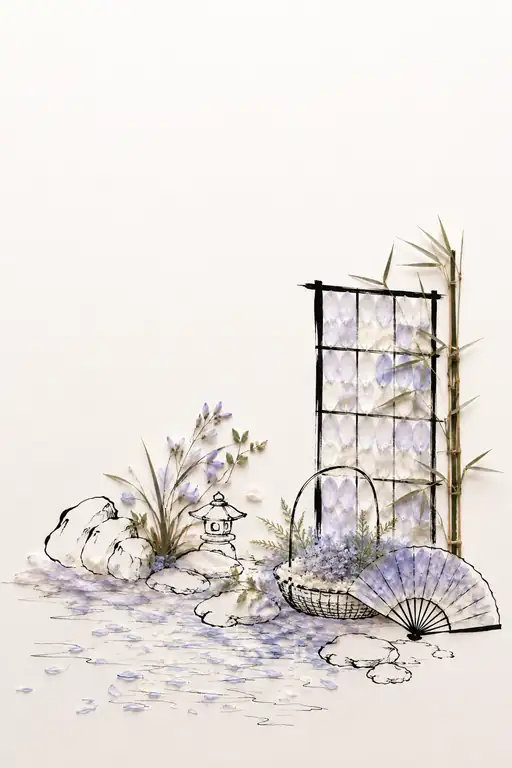 Garden of Indigo Stillness