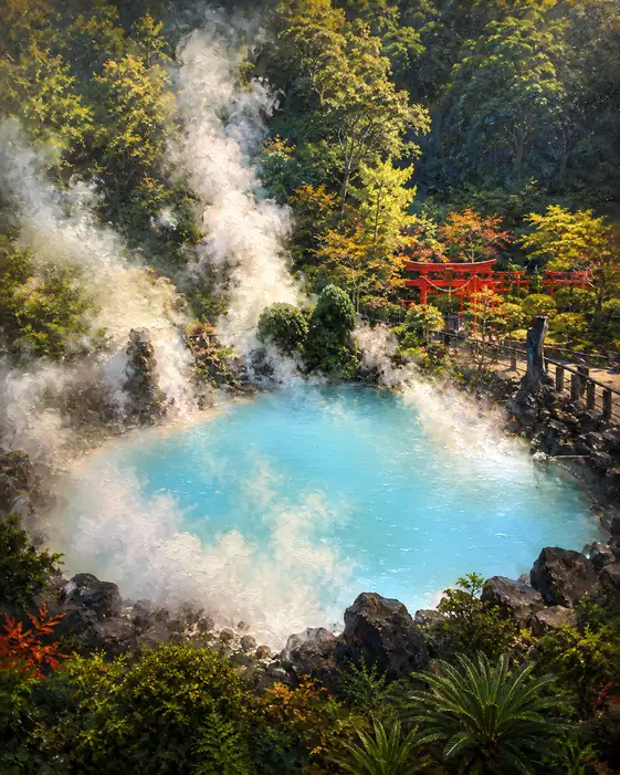 Sunlit Basin of the Azure Sea Hell