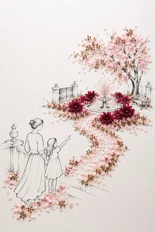 Guiding Steps in the Cherry Blossom Breeze