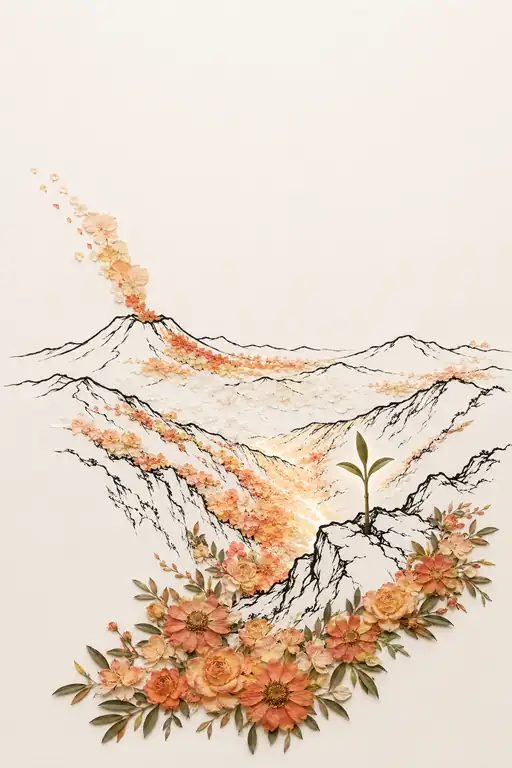 Sprout of Hope on the Volcanic Crest