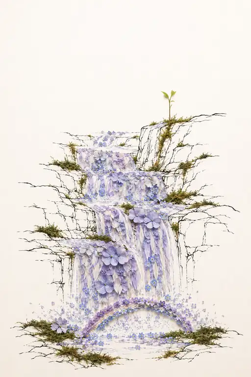 Tiered Cascade and the Violet Arch