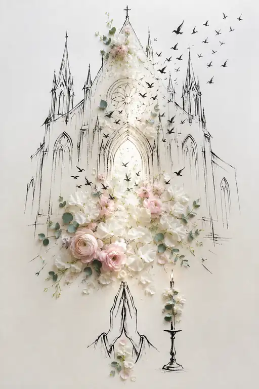 Prayer of Light at the Cathedral Portal