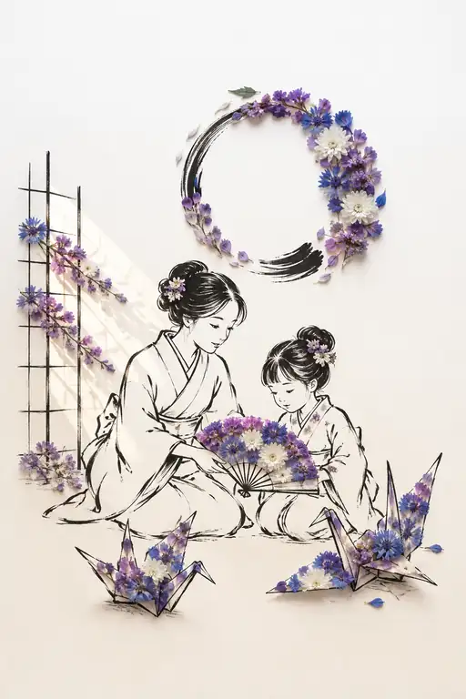 Handing Down the Flowered Fan