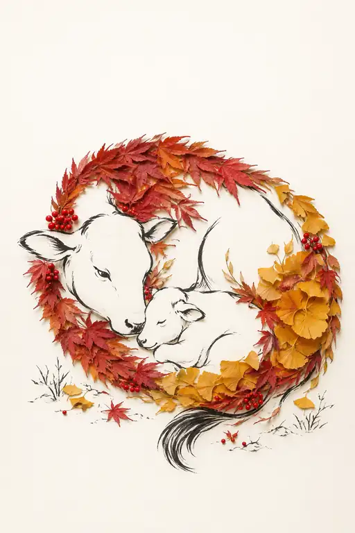 Slumber in the Autumn Wreath