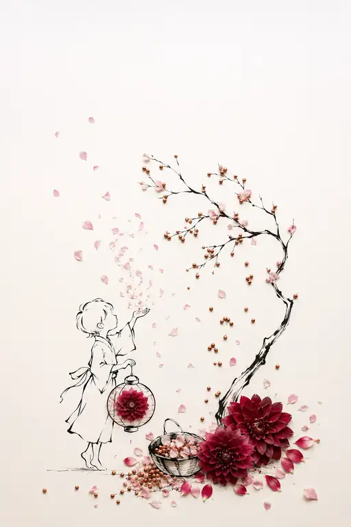 紅き灯火と舞い散る風の記憶