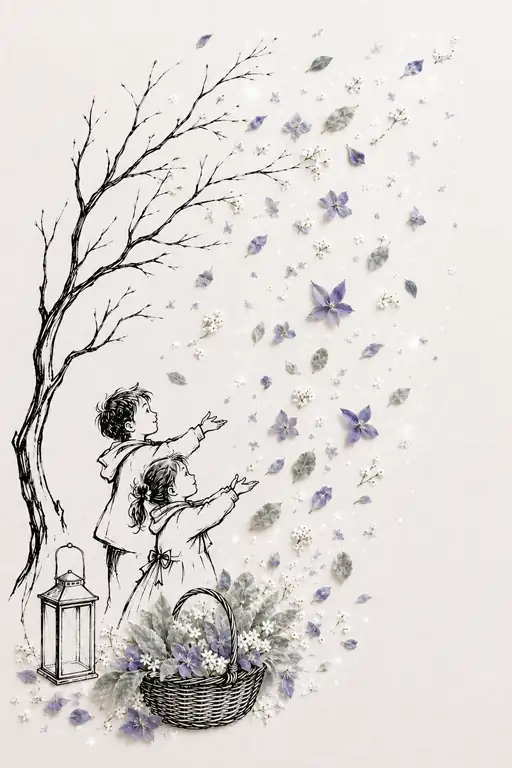 Whispering Flurries of Violet Joy