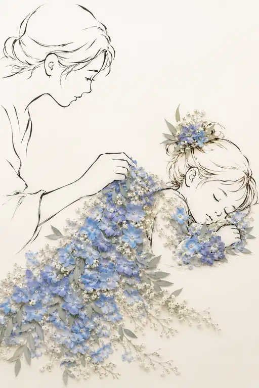 Slumber Under Azure Petals