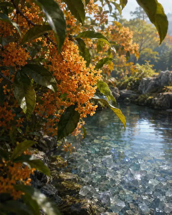 Where Fragrance Meets the Crystal Stream