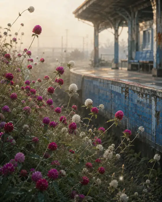 Bloom Along the Quiet Platform
